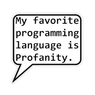 Favorite Programming Language Sticker